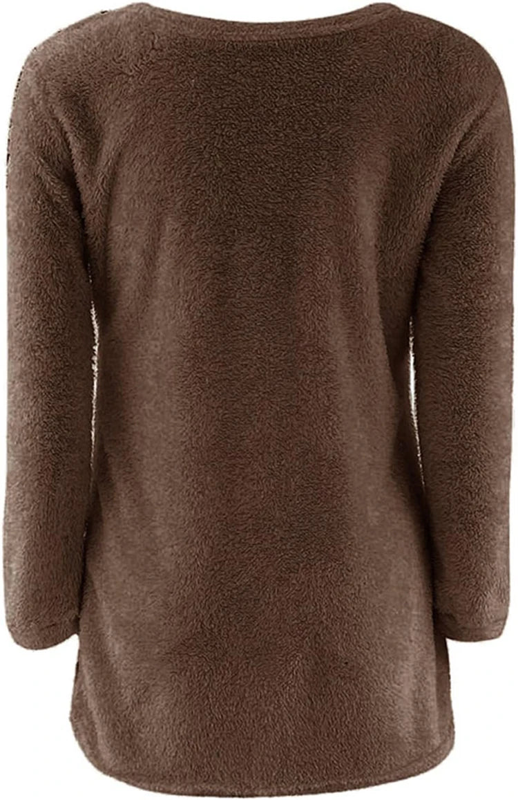2024 Women Warm Sweaters Solid Color O Neck Loose Knitted Pullover Long Sweater Casual Blouse Lady Hipster Comfortable Clothing K's Collection Store