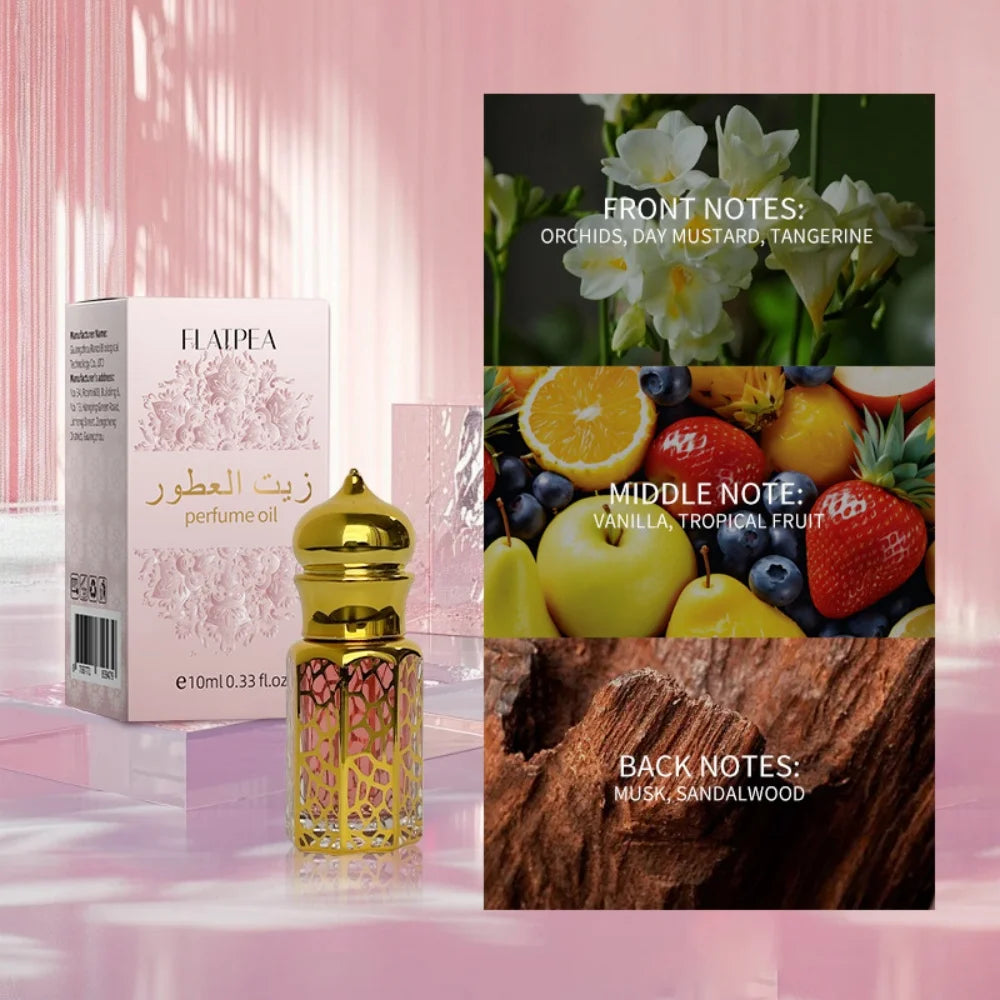 Luxury Women's Arabia Perfume Oil Elegant Orchid Vanilla Fragrance Long-lasting Fresh Romantic Natural Scent for Lady Gift 10ml K's Collection Store