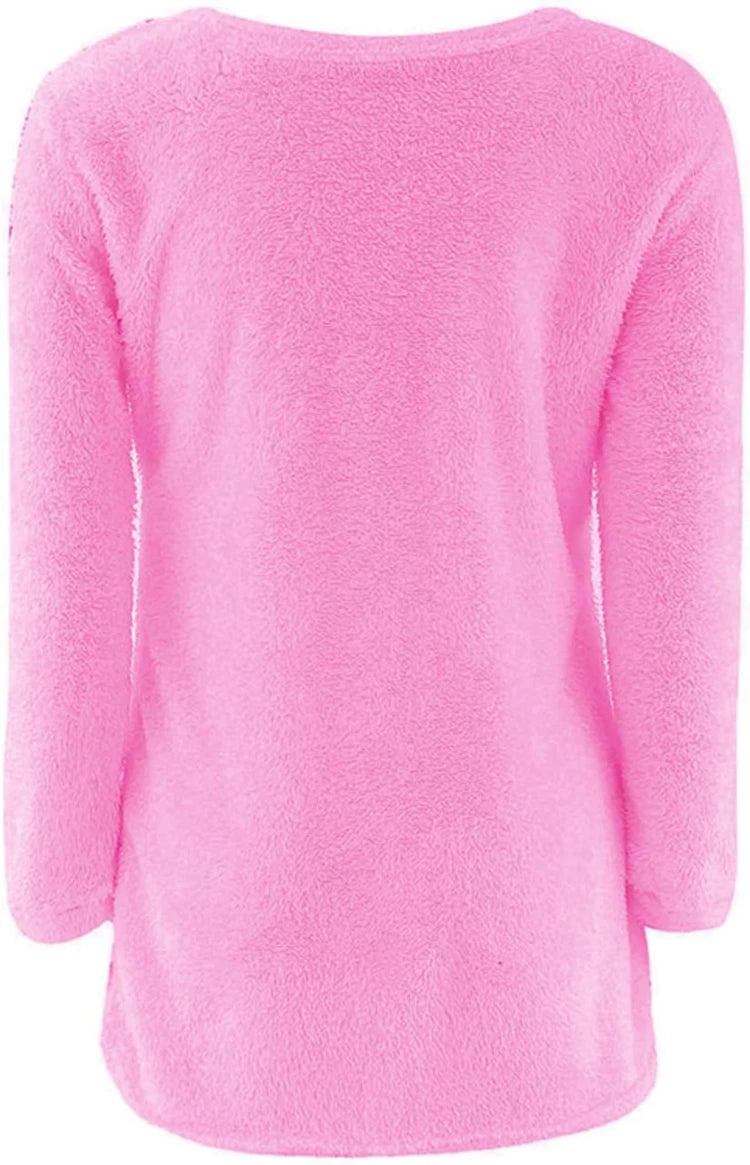 2024 Women Warm Sweaters Solid Color O Neck Loose Knitted Pullover Long Sweater Casual Blouse Lady Hipster Comfortable Clothing K's Collection Store