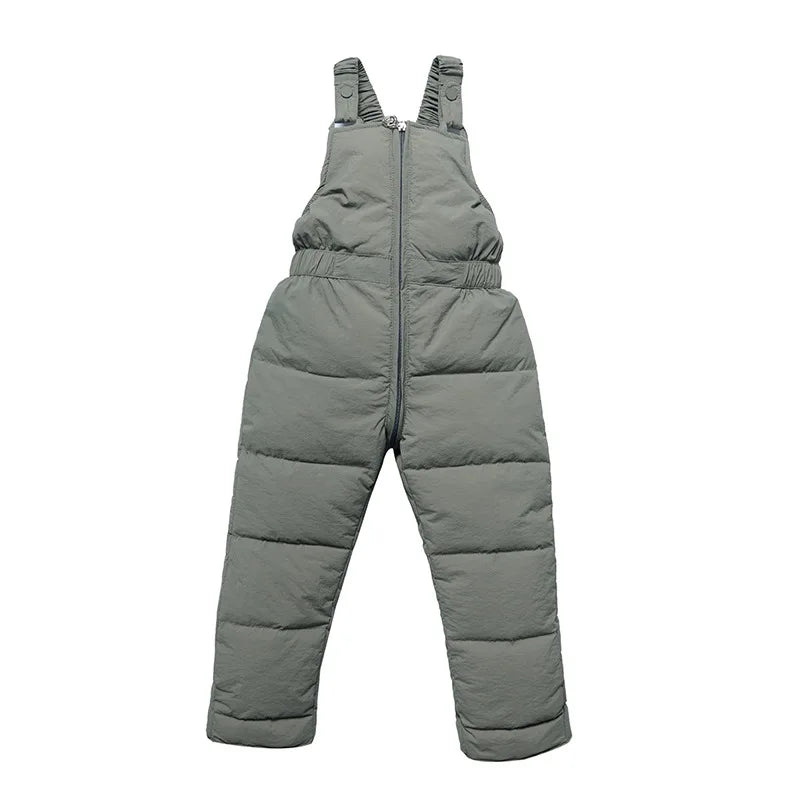 Children Winter Warm Overalls Girls & Boys Winter Thick Pants Cotton Filling Kids Overalls Toddler Baby Ski jumpsuit 1-5 years K's Collection Store