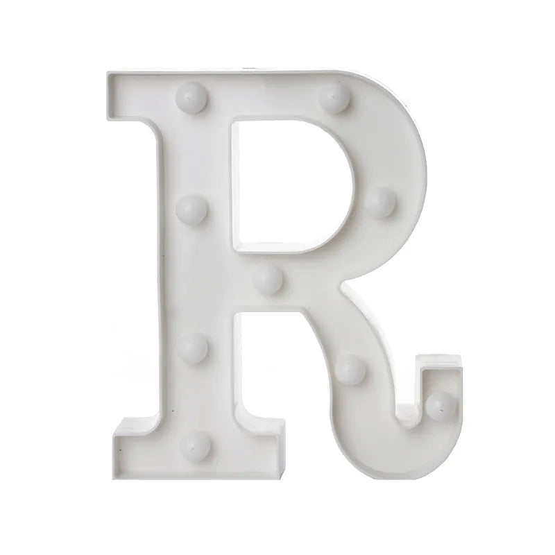 Luxury Alphabet Letter LED Lights Luminous Number Lamp  Battery Night Light for Home Wedding Birthday Christmas Party Decoration K's Collection Store
