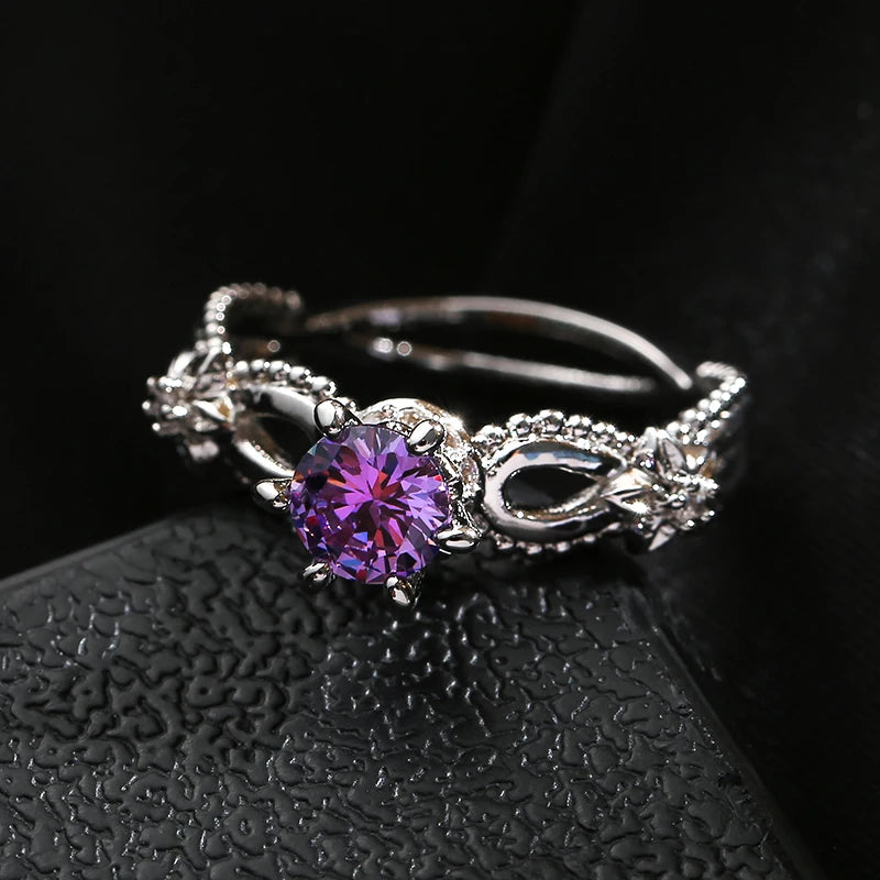 Kinel Hot Fashion Glossy Rings for Women 585 Rose Gold Unique Pattern Rhombus Rings Ethnic Bride Wedding Jewelry 2022 New K's Collection Store