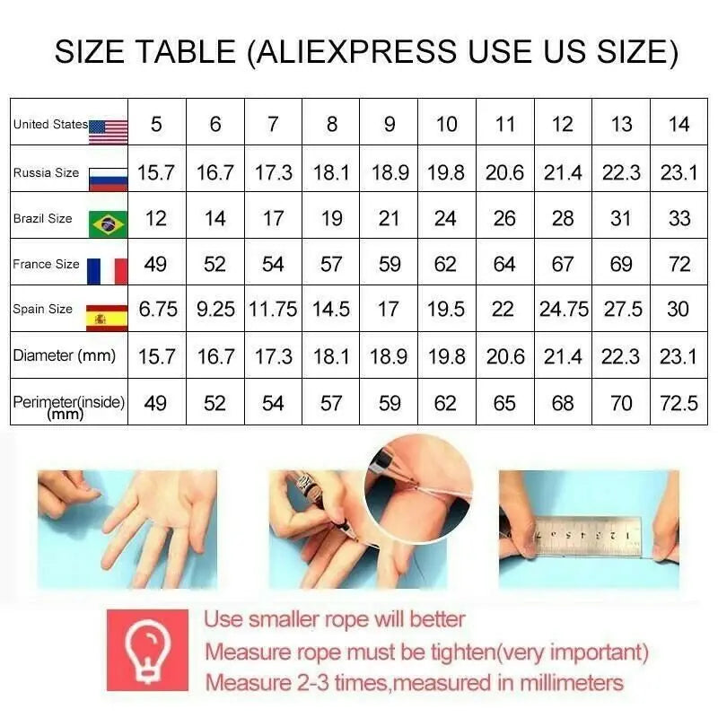 Luxurious Fashion Silver Color Wedding Rings for Women Exquisite Inlaid with White Zircon Party Engagement Ring Jewelry K's Collection Store