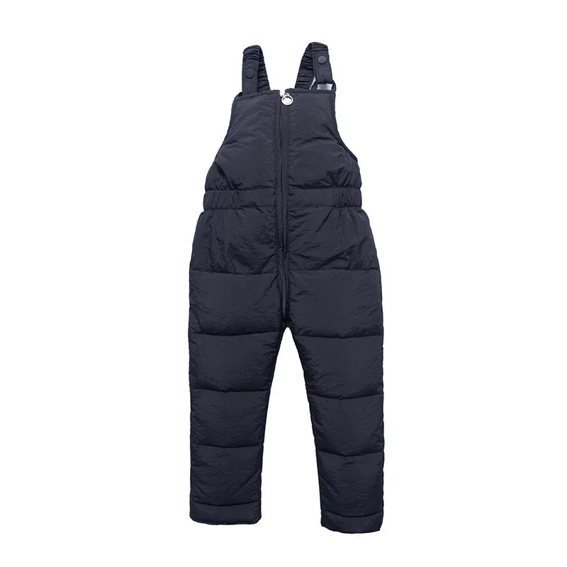 Children Winter Warm Overalls Girls & Boys Winter Thick Pants Cotton Filling Kids Overalls Toddler Baby Ski jumpsuit 1-5 years K's Collection Store