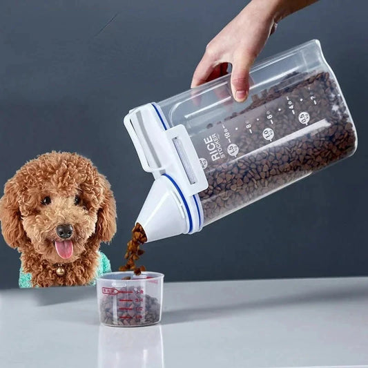 Premium Pet Food Storage Container with Airtight Seal - Durable, Large Capacity, Easy Clean & Stylish Design for Dogs & Cats K's Collection Store