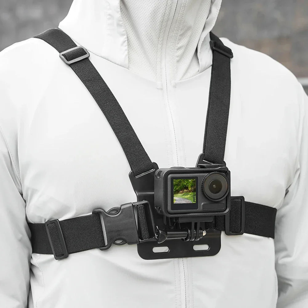 Chest Strap Mount Belt for DJI Action 5 Pro/Insta360 X5/Osmo 360 Camera Harness for Phone Sports POV Photographic Accessories K's Collection Store