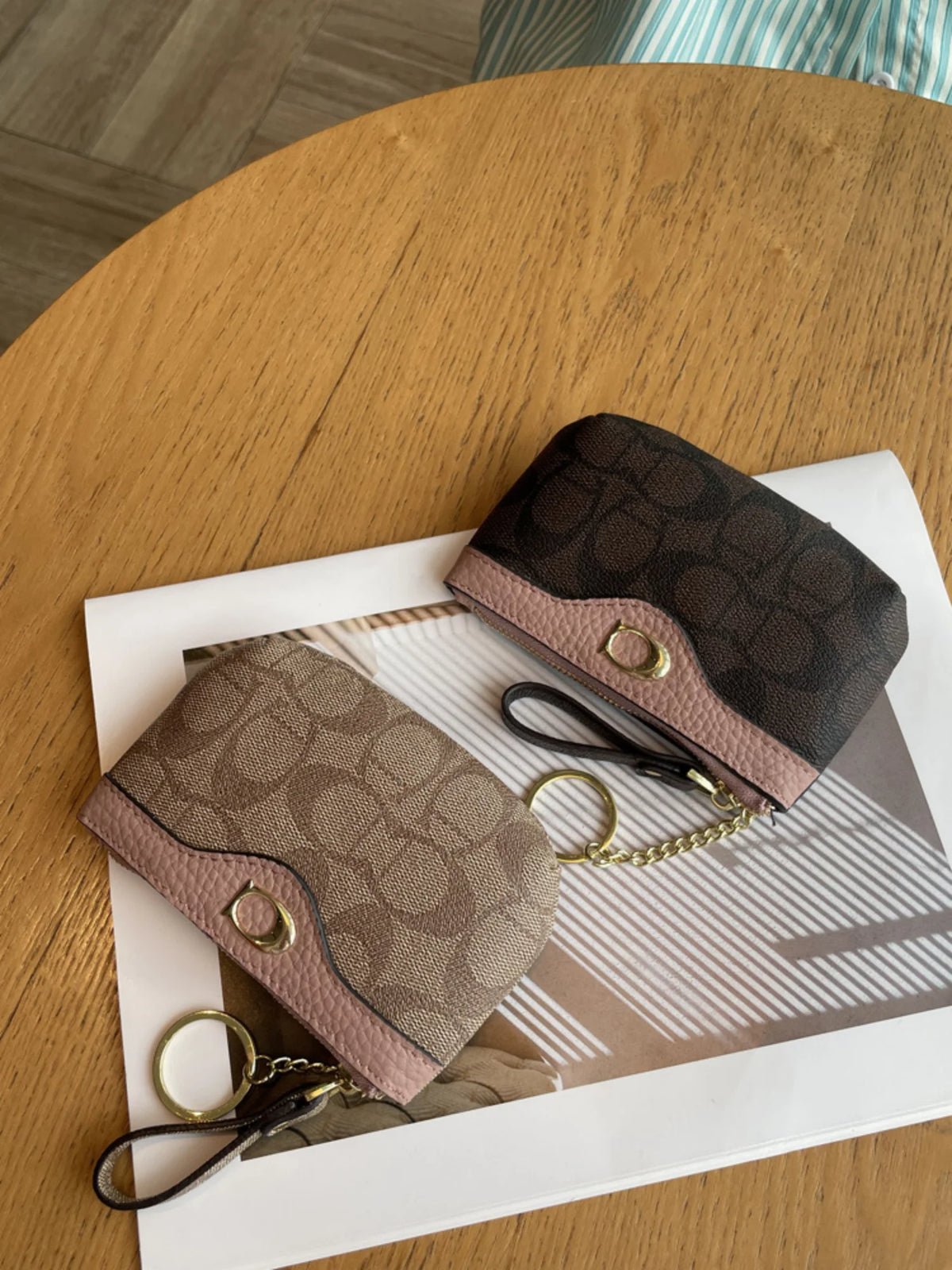 Women's Mini Wallet – Classic Floral Print Coin Purse & Card Holder K's Collection Store
