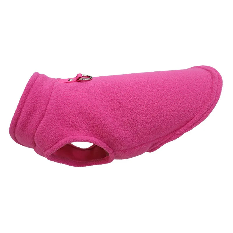 Warm Fleece Dogs Clothes Pet Dog Jacket Vest With D-Ring For Small Dog Cats Clothing French Bulldog Costumes Chihuahua Coat K's Collection Store