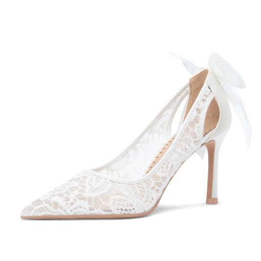 Women's Pumps and Heels Elegant Woman Heeled Shoes Lace Wedding Shoes Woman Heeled Sandals K's Collection Store