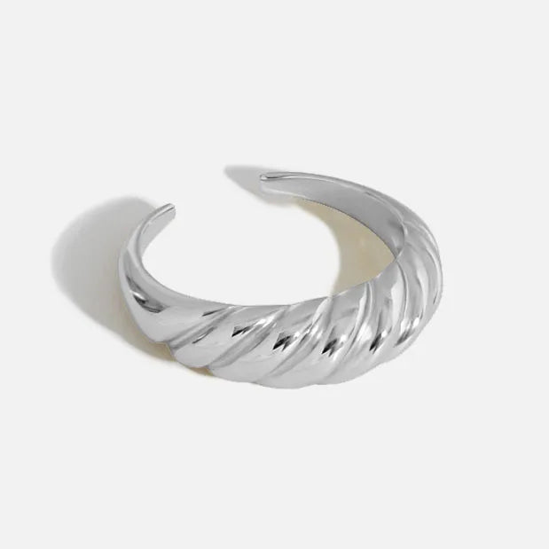 Real 925 sterling silver finger rings for women irregular Trendy fine Jewelry Large Adjustable Antique Rings Anillos K's Collection Store