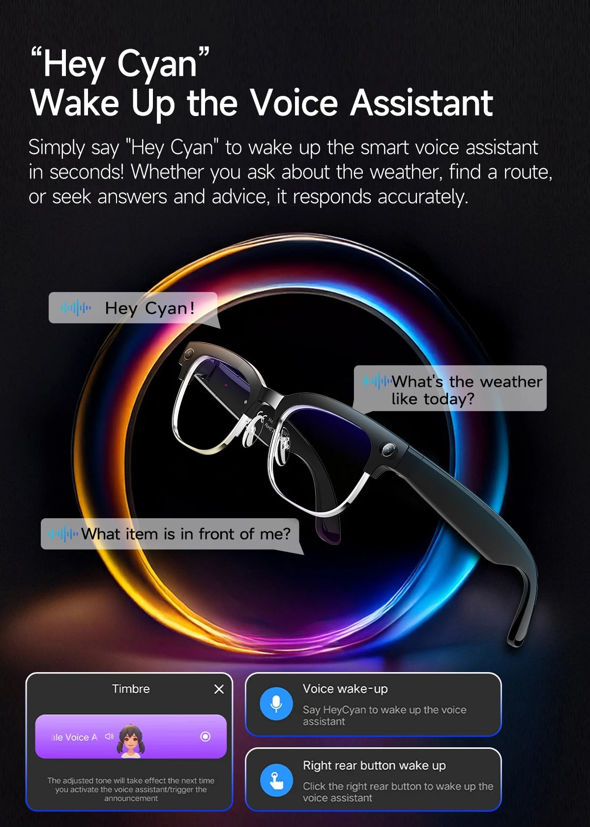 2026 New 8MP Ultra-Wide HD Camera Smart Glasses Video Record 4GB AI Photo Recognition BT Call Translation Voice Smart Glasses K's Collection Store