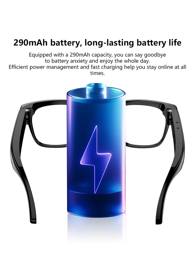 Lenovo Smart AI Glasses – 8K HD Camera, Bluetooth, Voice Call & AI Translation K's Collection Store