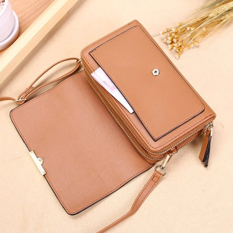Women's Wallet Korean Handbag Multi Card Large Capacity Casual Shoulder Bag Mobile Phone Packet Fashion New Style K's Collection Store