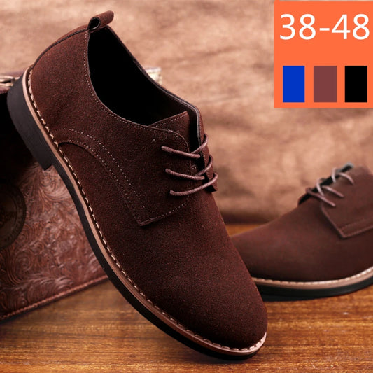 Luxury Men Oxford Shoes High Quality Suede Leather Shoes for Men Business Casual Shoe Lace-Up Men Party Wedding Shoes Plus Size K's Collection Store