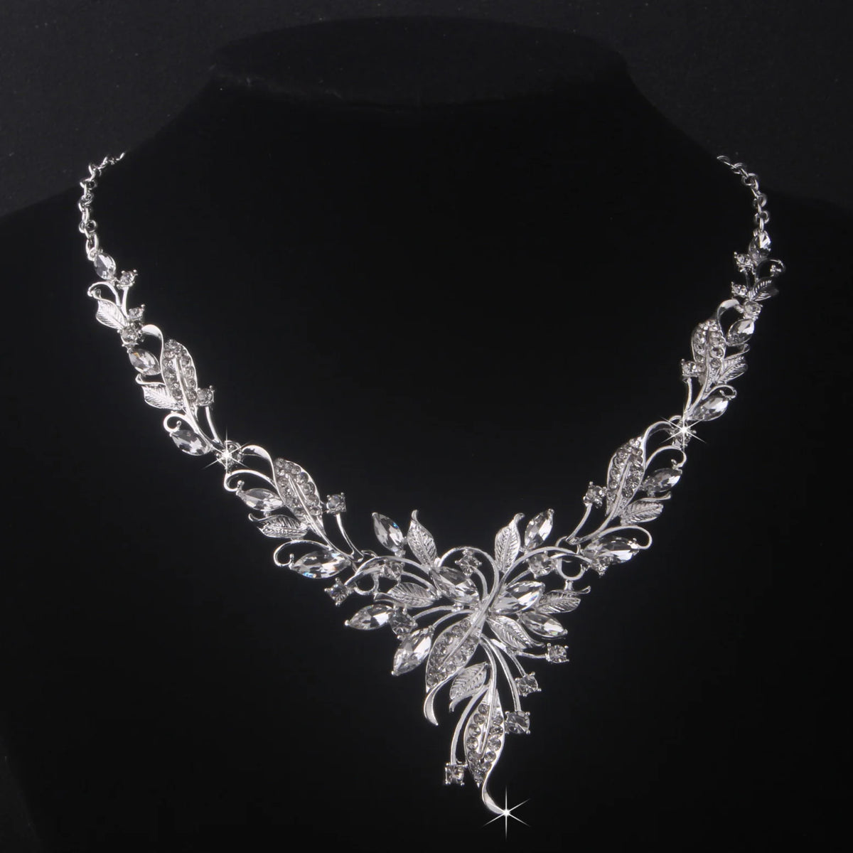 High end and elegant bridal accessories, wedding necklace+pair of earrings set, bridal accessories, wedding dress, evening party K's Collection Store
