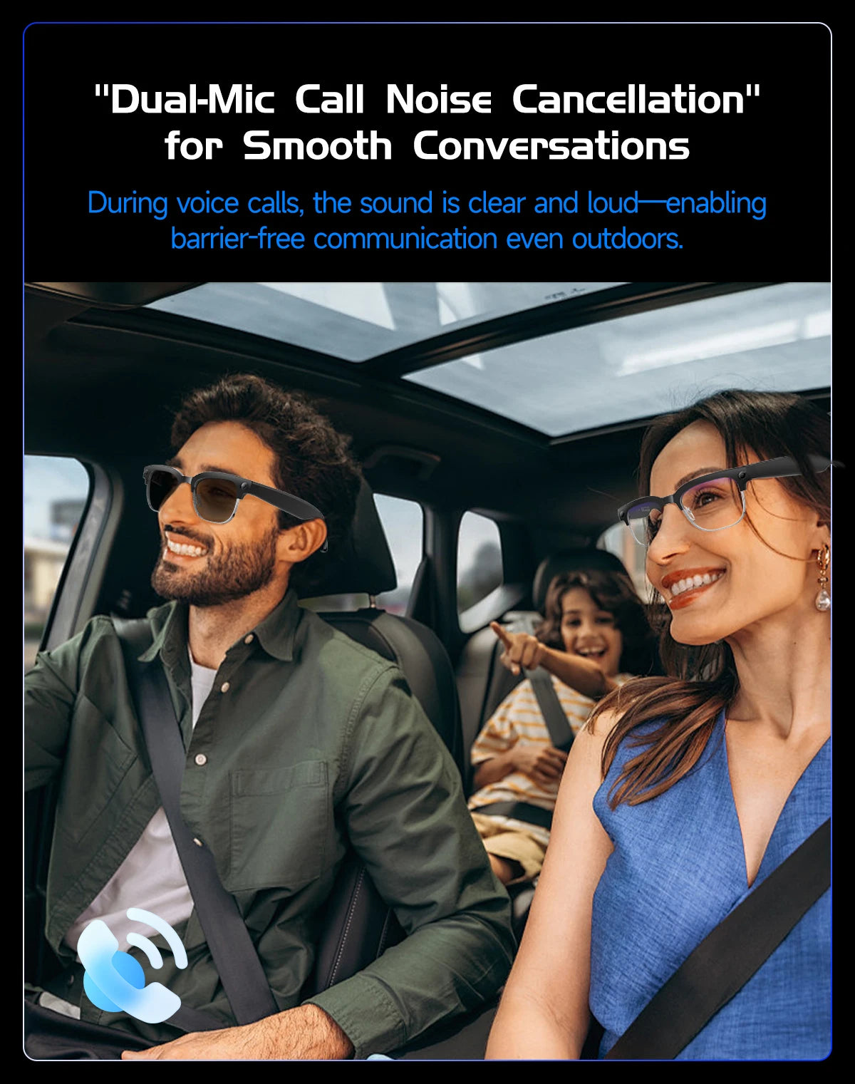 2026 New 8MP Ultra-Wide HD Camera Smart Glasses Video Record 4GB AI Photo Recognition BT Call Translation Voice Smart Glasses K's Collection Store