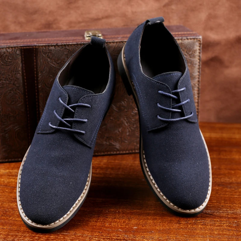 Luxury Men Oxford Shoes High Quality Suede Leather Shoes for Men Business Casual Shoe Lace-Up Men Party Wedding Shoes Plus Size K's Collection Store