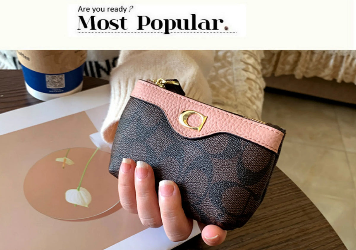 Women's Mini Wallet – Classic Floral Print Coin Purse & Card Holder K's Collection Store