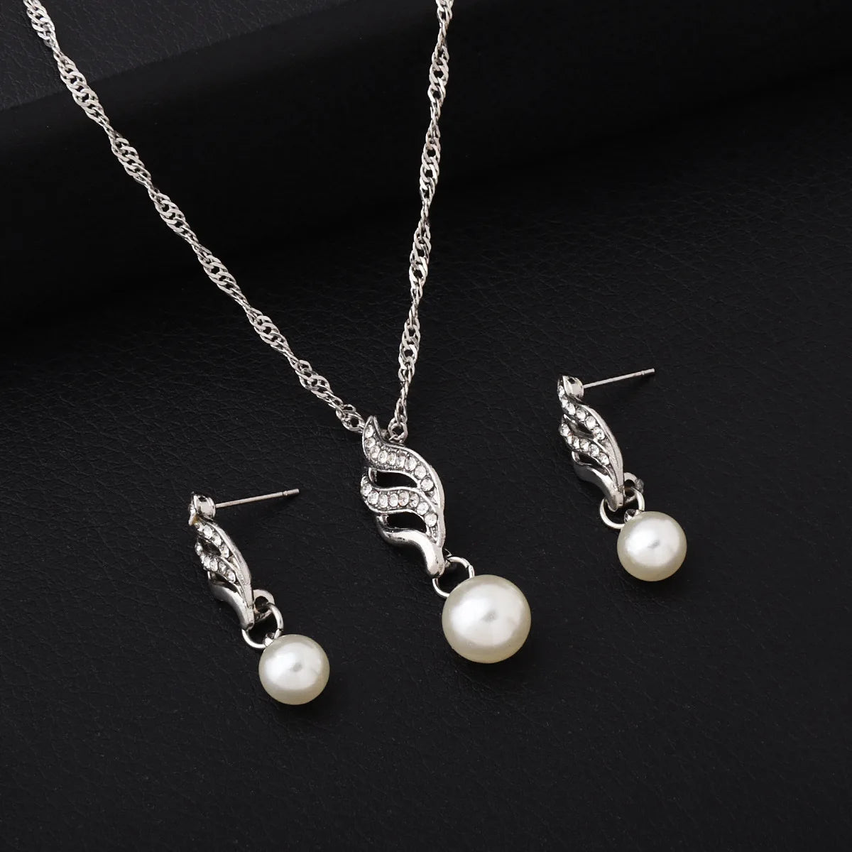 Women's Necklace Earrings Set Zircon Dangle Earrings Set Exquisite Wedding Party Jewelry Set for Anniversary Mother's Day Gift K's Collection Store