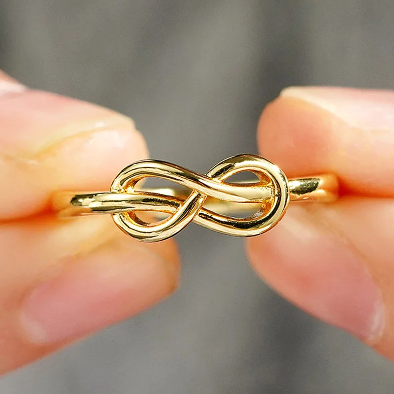 Luxury Female Rings 925 Sterling Silver Minimalist Infinity Design Women Finger Rings Accessories Daily Party Jewelry Bulk K's Collection Store