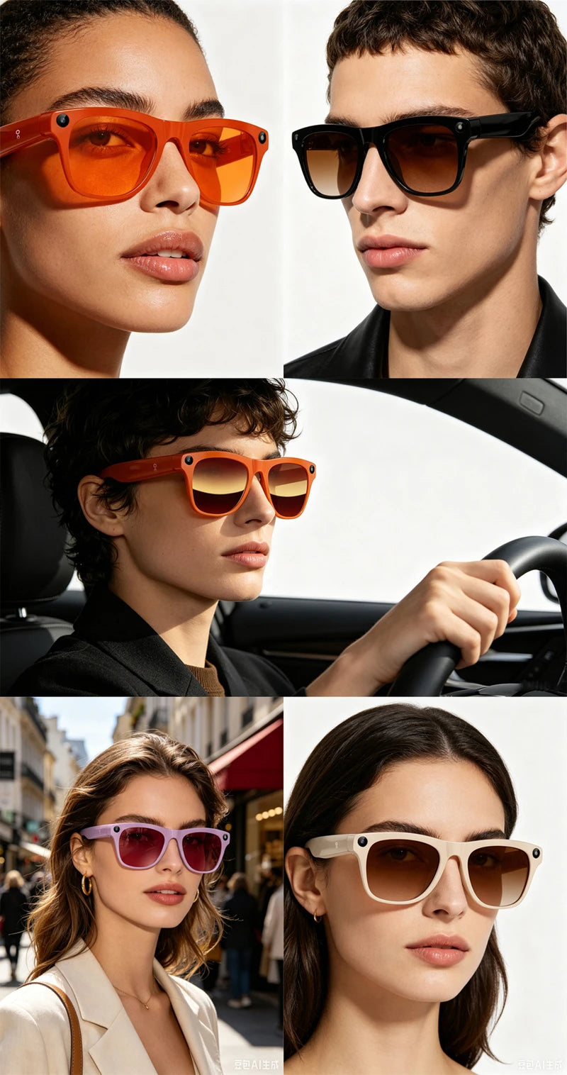 Lenovo Smart AI Glasses – 8K HD Camera, Bluetooth, Voice Call & AI Translation K's Collection Store