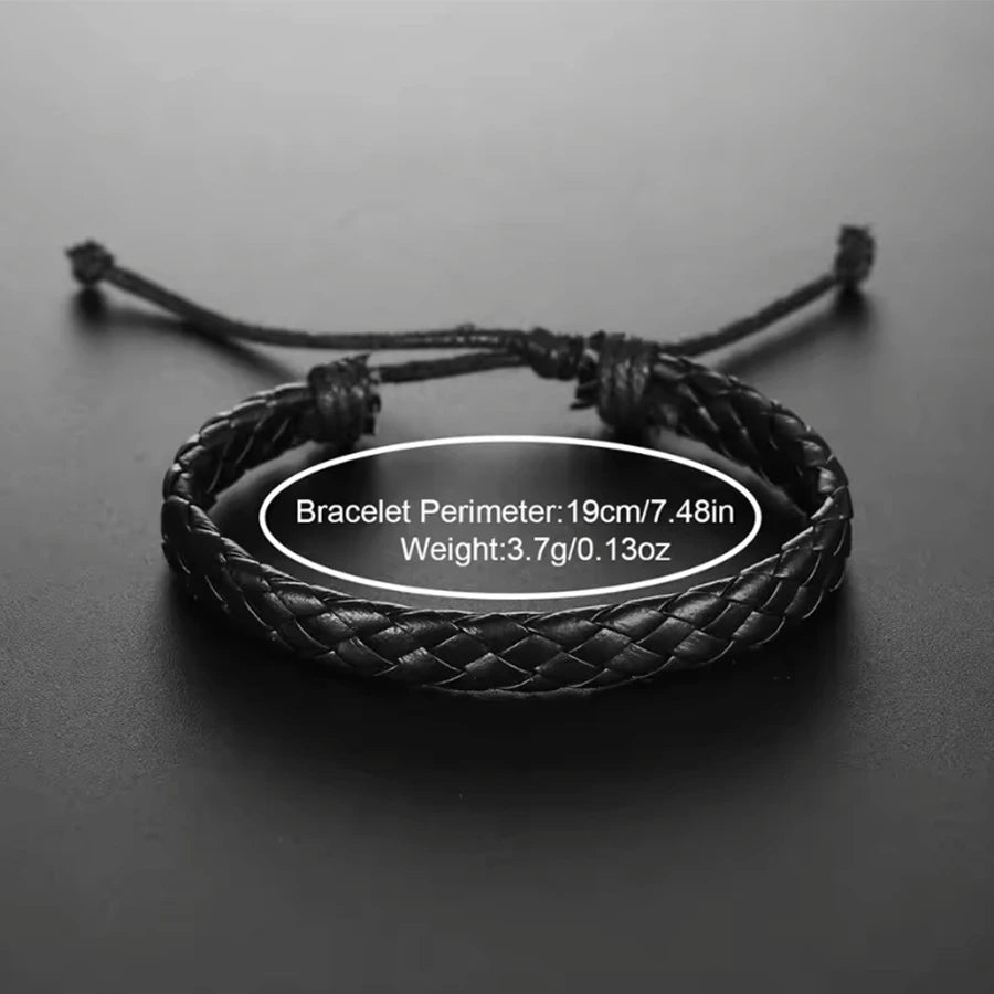 3PCS/Set Men Business Watches Casual Leather Band Analog Male's Quartz Watch Necklace Bracelet Set K's Collection Store