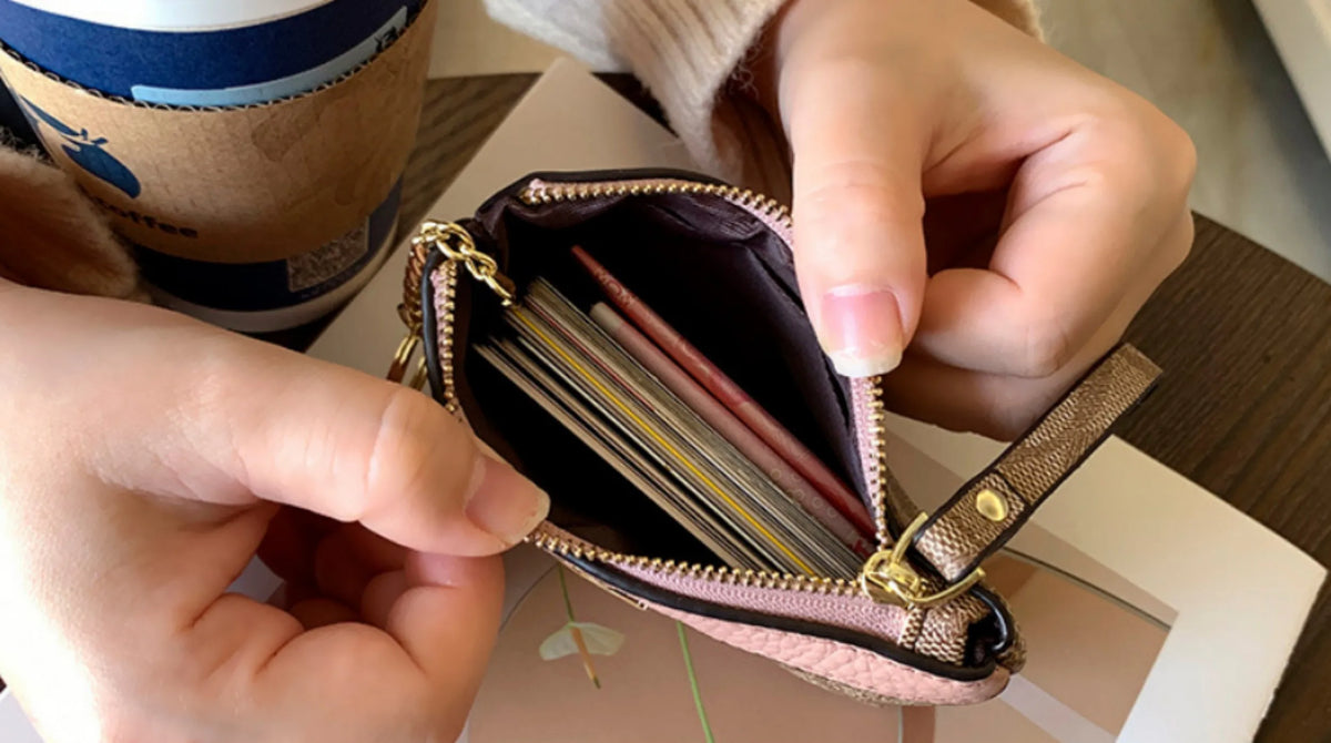 Women's Mini Wallet – Classic Floral Print Coin Purse & Card Holder K's Collection Store