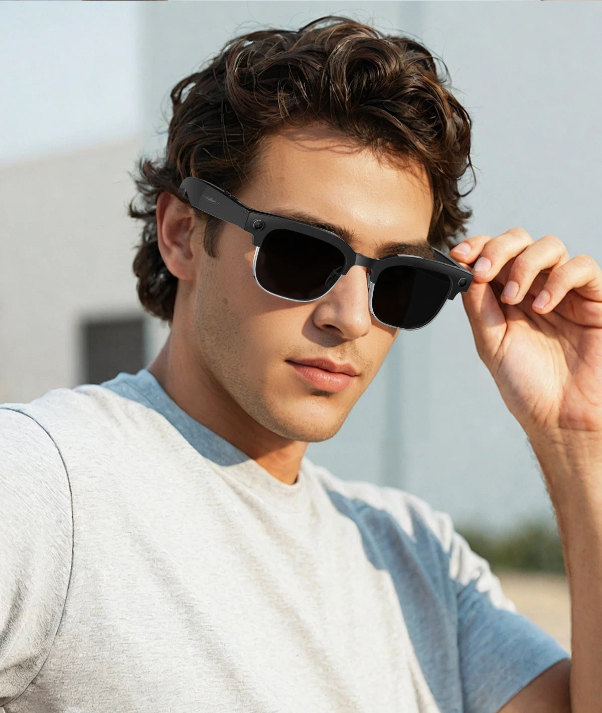 2026 New 8MP Ultra-Wide HD Camera Smart Glasses Video Record 4GB AI Photo Recognition BT Call Translation Voice Smart Glasses K's Collection Store