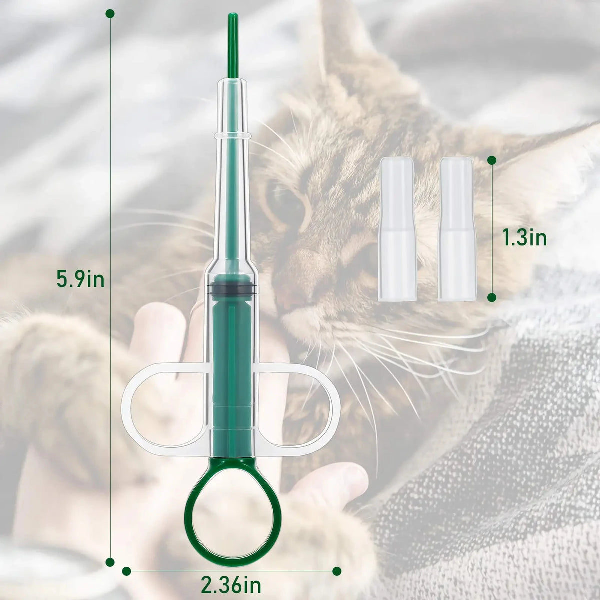 Pet Medication Dispenser, Pressing Feeding Stick for Cats and Dogs, Eating Pills, Pills, Medication Artifacts, Pet Sickness Care K's Collection Store