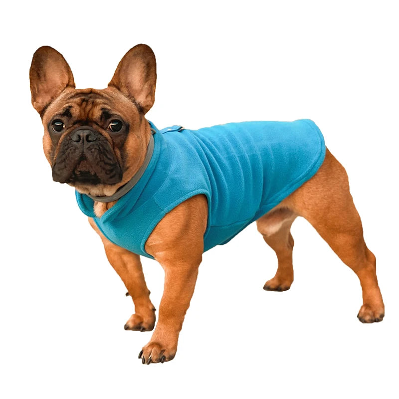 Warm Fleece Dogs Clothes Pet Dog Jacket Vest With D-Ring For Small Dog Cats Clothing French Bulldog Costumes Chihuahua Coat K's Collection Store
