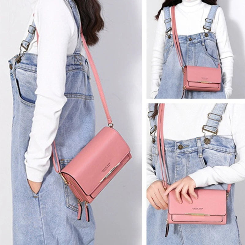 Women's Wallet Korean Handbag Multi Card Large Capacity Casual Shoulder Bag Mobile Phone Packet Fashion New Style K's Collection Store