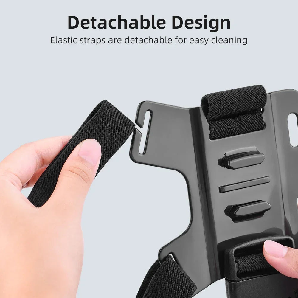 Chest Strap Mount Belt for DJI Action 5 Pro/Insta360 X5/Osmo 360 Camera Harness for Phone Sports POV Photographic Accessories K's Collection Store
