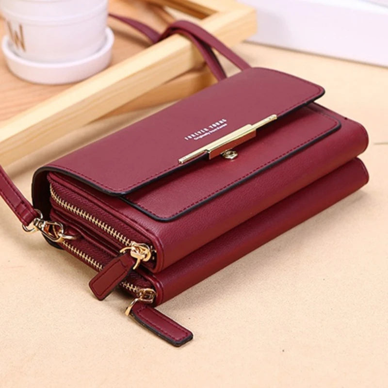 Women's Wallet Korean Handbag Multi Card Large Capacity Casual Shoulder Bag Mobile Phone Packet Fashion New Style K's Collection Store