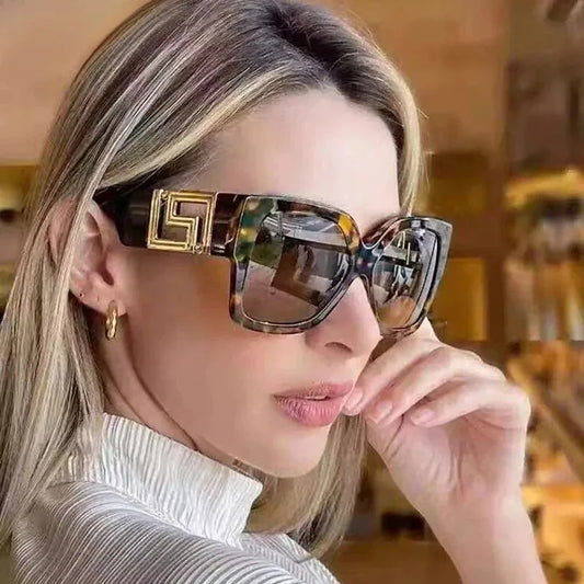 New Oversized Square Sunglasses Women Vintage Trendy Gradient Shades Sun Glasses Luxury Brand Design Eyeglasses Fashion Eyewear K's Collection Store