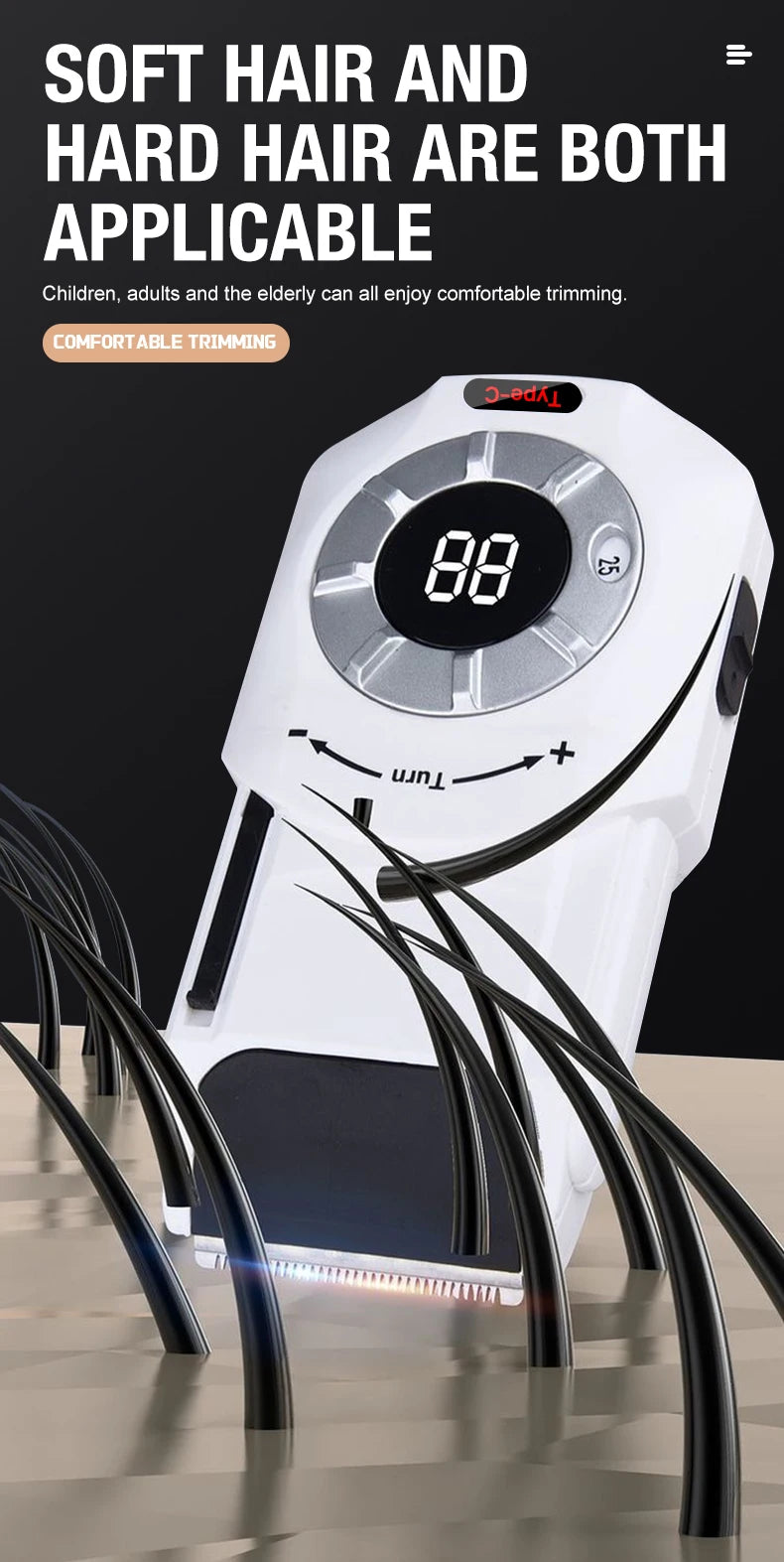 Hair Clipper, Electric Push Clipper, Household, Children's, Adult Style, Electric Push, Electric Shaver Hair Salon K's Collection Store