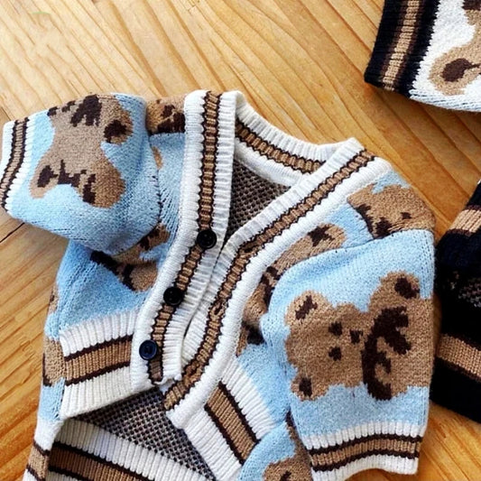 Luxury Striped Dog Cardigan Sweater | Small Dogs, Chihuahua, Bichon, Kitten – Warm Pet Coat K's Collection Store