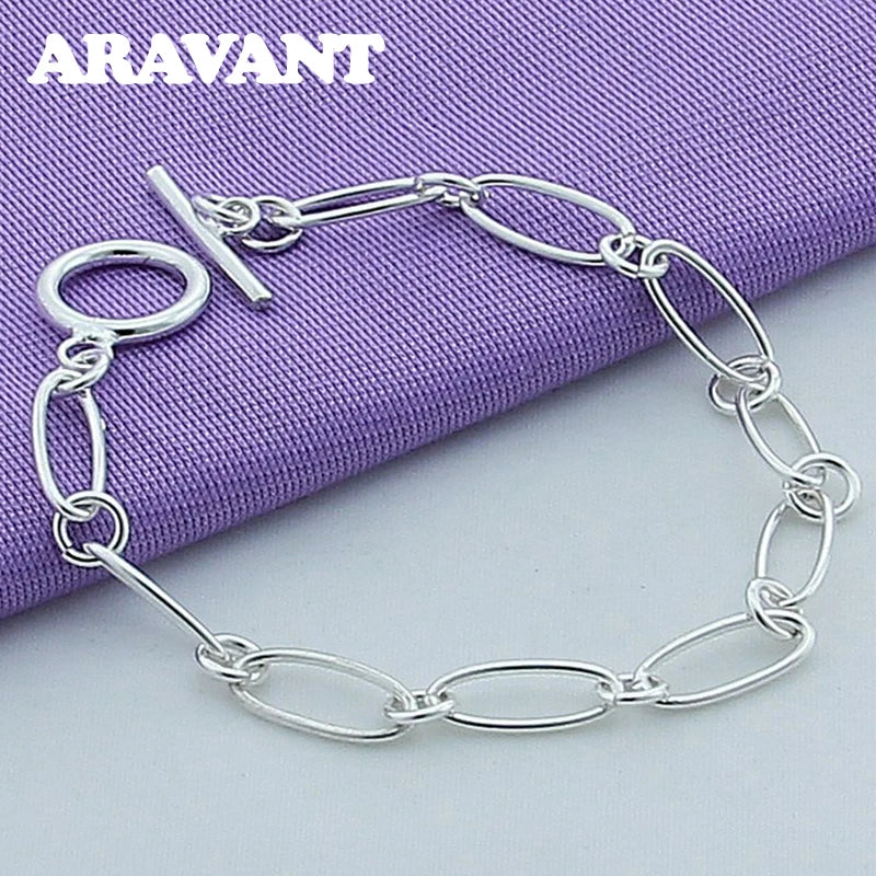 925 Silver Jewelry Set Necklace Bracelet Set For Women Party Jewelry Gift K's Collection Store