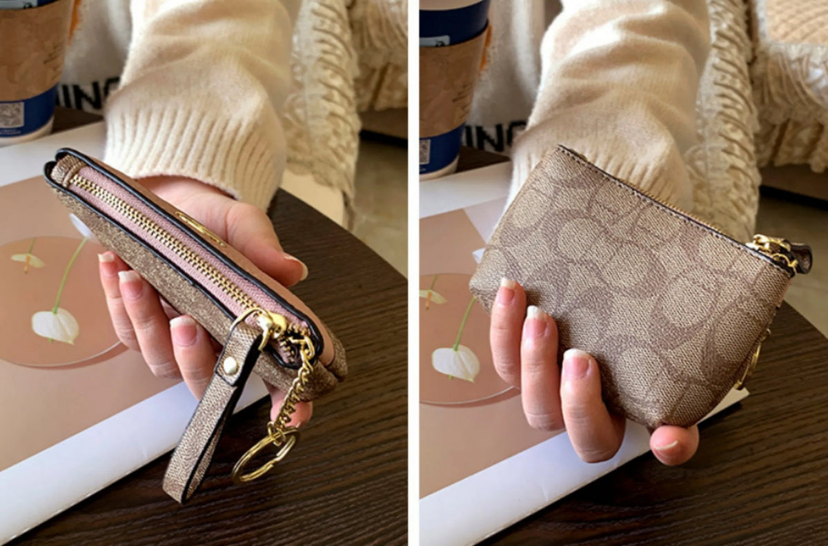 Women's Mini Wallet – Classic Floral Print Coin Purse & Card Holder K's Collection Store