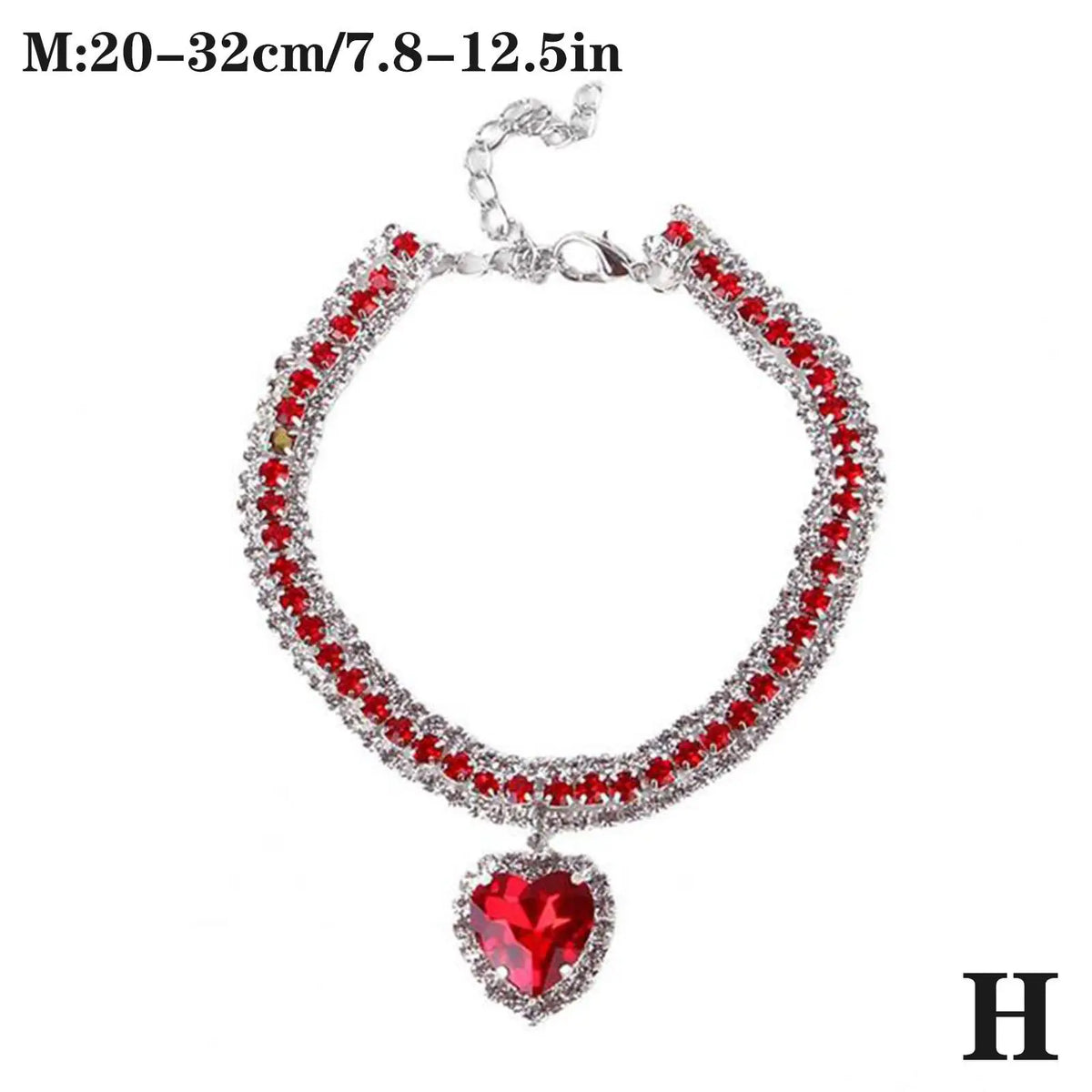 Luxury Crystal Cat Collar Love Pendant Necklace Pet Collar Adjustable Small Dog Cat Neck Ring Rhinestone Collar Pet Accessories K's Collection Store