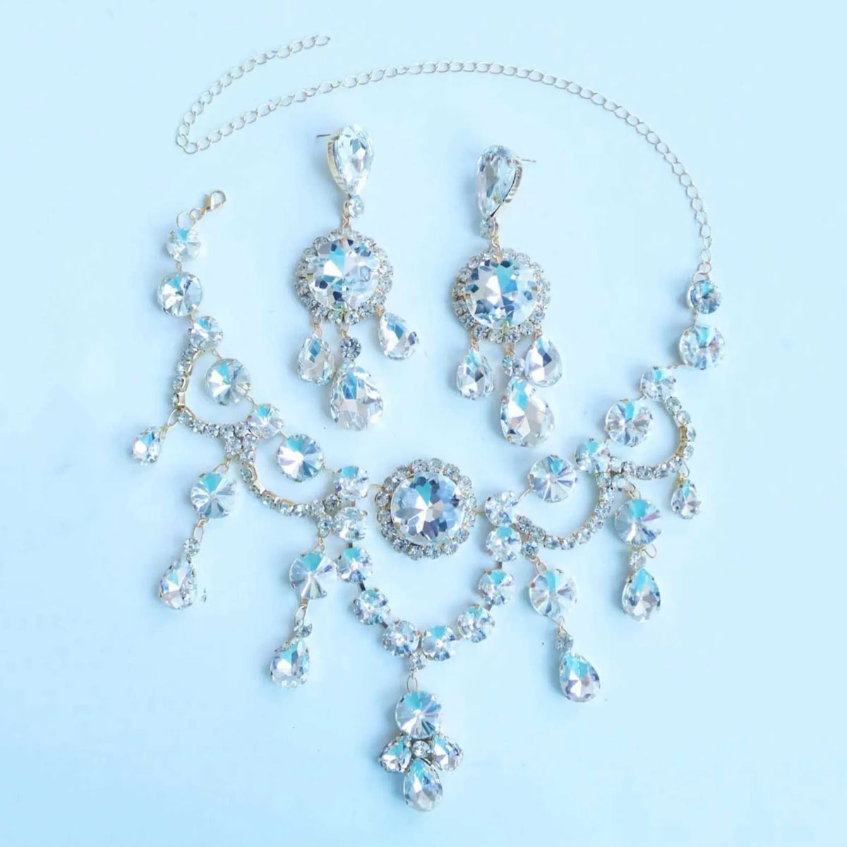 Bling Luxury Large Necklace, Exaggerated Round Delicate Necklace, Fashionable Bridal Wedding Jewelry, Party Gift for Women K's Collection Store