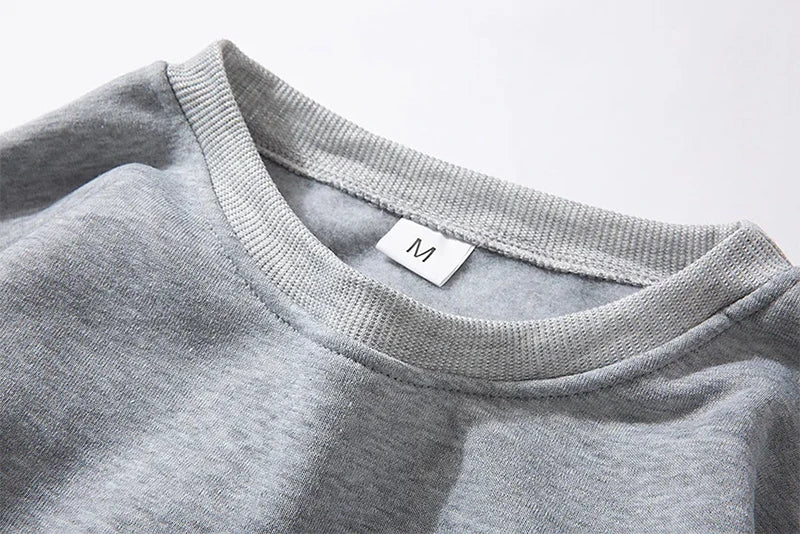 Basic Crewneck Sweatshirts for Men Women Spring Fall Warm Comfy Fleece Lined Pullover Tops Athletic Casual Loose Fit Sweaters K's Collection Store
