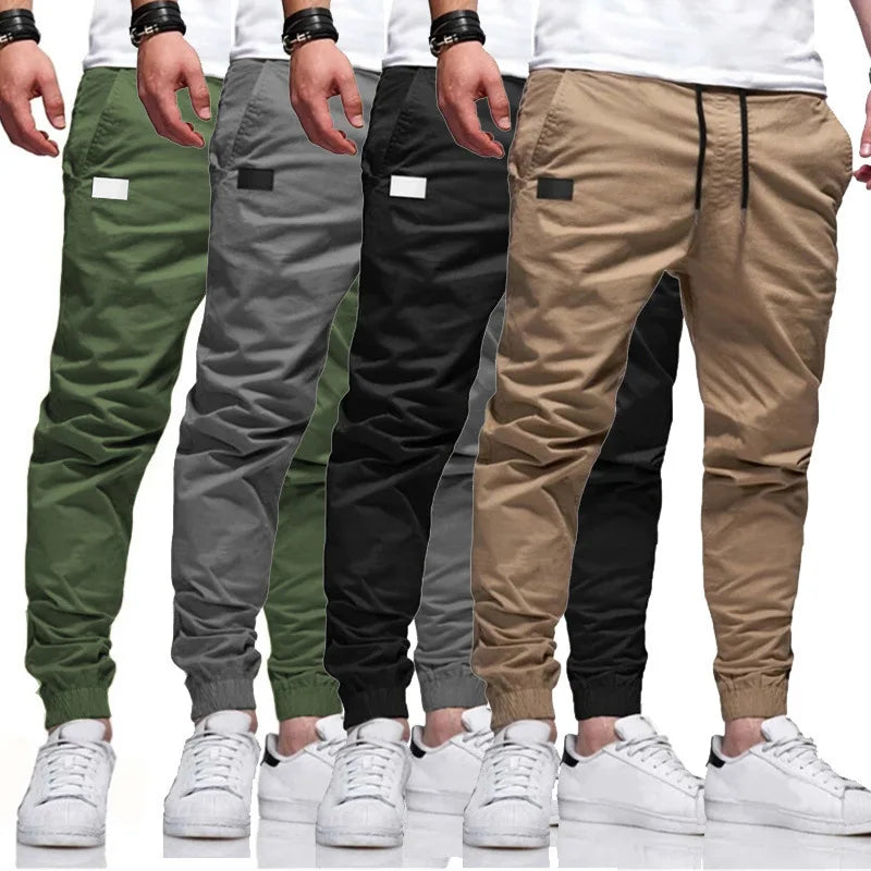 New Men's Casual Sports Pants Sweatpants Male Jogger Cargo Harem Pencil Pants Trousers Multi-pocket Sweatwear K's Collection Store