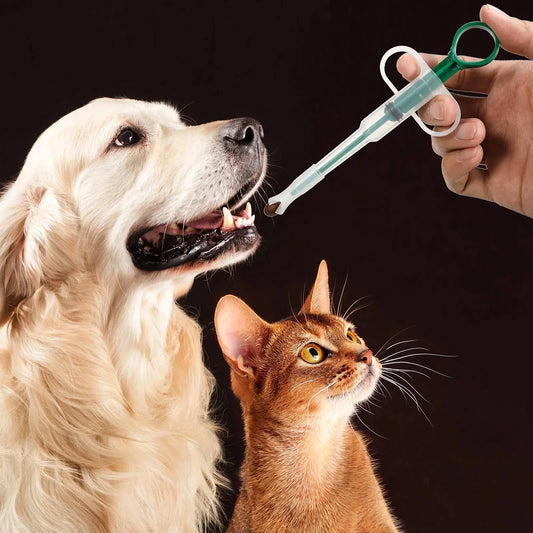 Pet Medication Dispenser, Pressing Feeding Stick for Cats and Dogs, Eating Pills, Pills, Medication Artifacts, Pet Sickness Care K's Collection Store