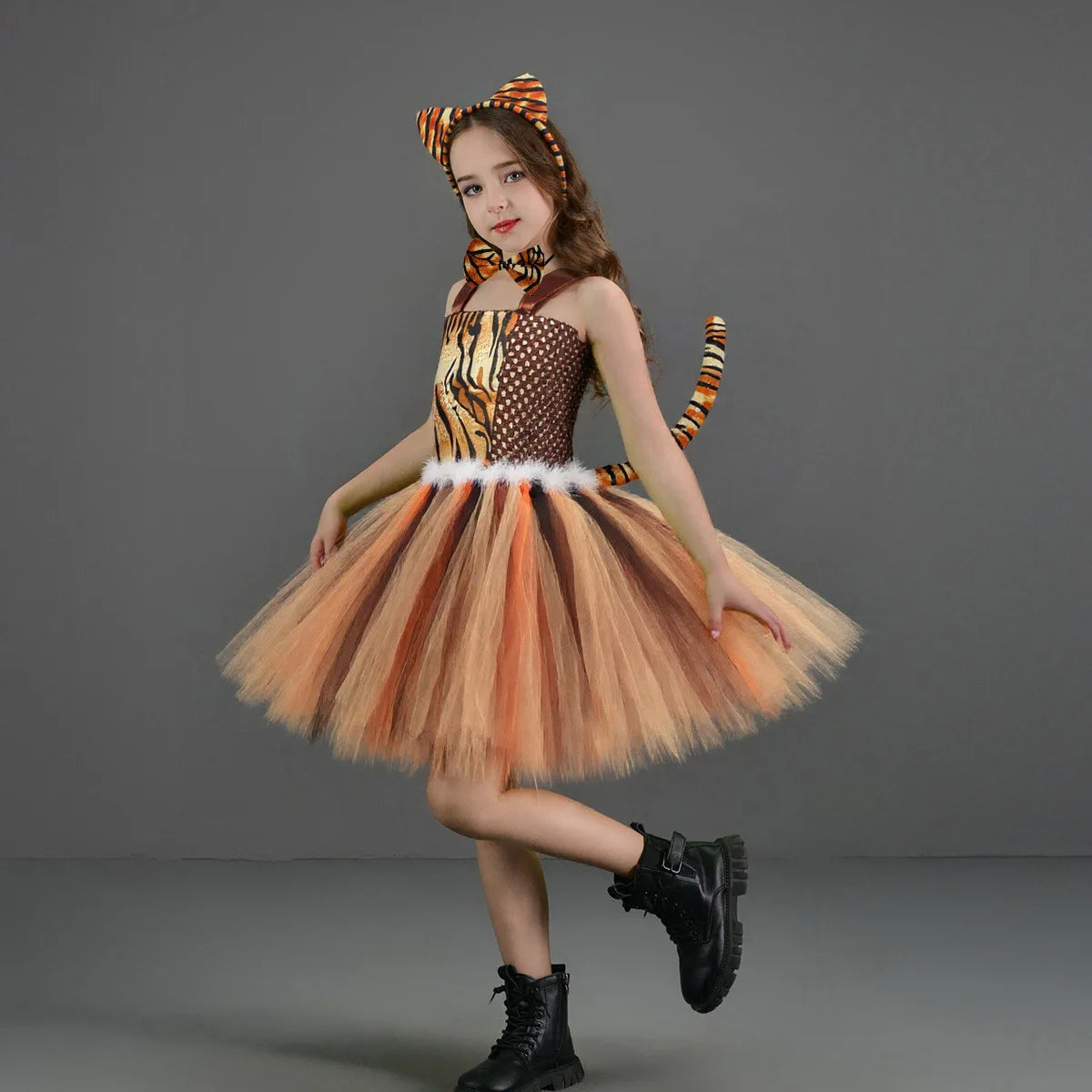 Kids Tiger Costume for Baby Girls Birthday Halloween Costumes Kids Christmas Fancy Outfit Cartoon Animal Child New Year Clothes K's Collection Store