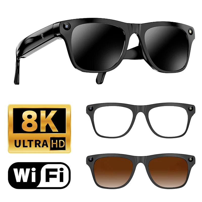 Lenovo Smart AI Glasses – 8K HD Camera, Bluetooth, Voice Call & AI Translation K's Collection Store