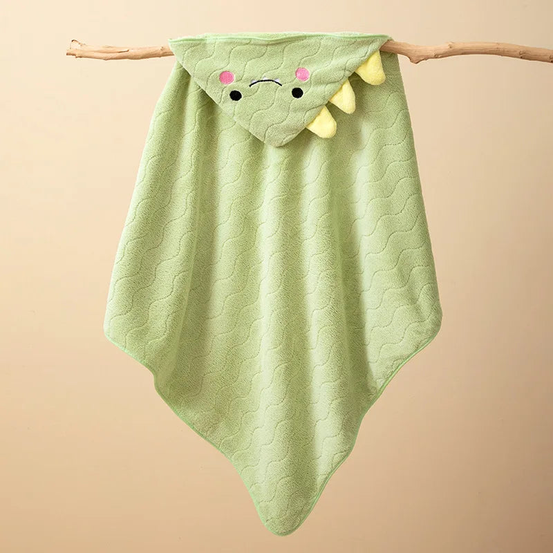 Toddler Bathrobe Infant Bath Towel Boy Girl Blankets Swaddle With Hood Cartoon Coral Fleece Towel Blanket Newborn Kids Bedding K's Collection Store