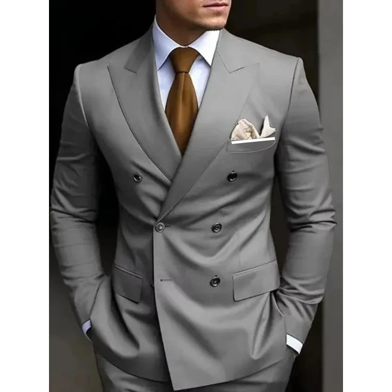 Luxury Fashion Light Suit Suit Men's Banquet Daily Casual Business suit men wedding suits for men K's Collection Store
