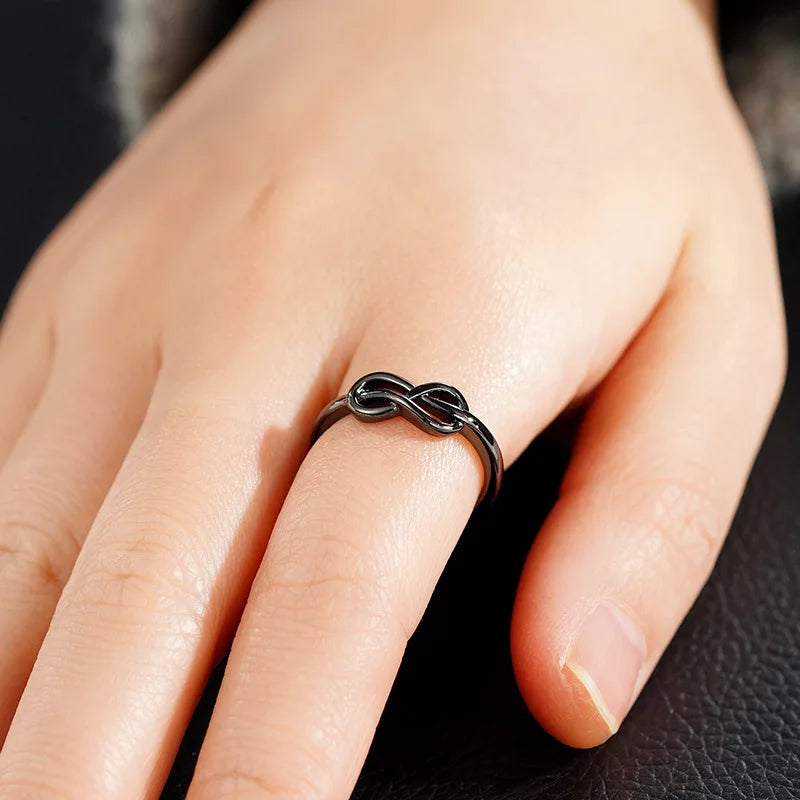 Luxury Female Rings 925 Sterling Silver Minimalist Infinity Design Women Finger Rings Accessories Daily Party Jewelry Bulk K's Collection Store