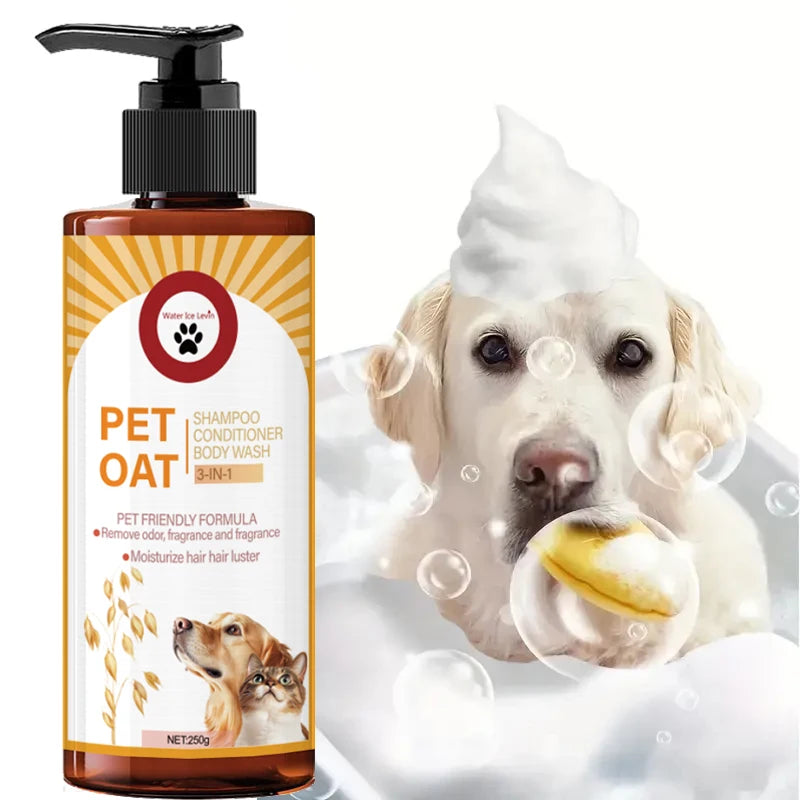 Luxury Pet Shampoo for Dogs & Cats | Odor-Removing, Moisturizing, Long-Lasting Fragrance – 250g K's Collection Store