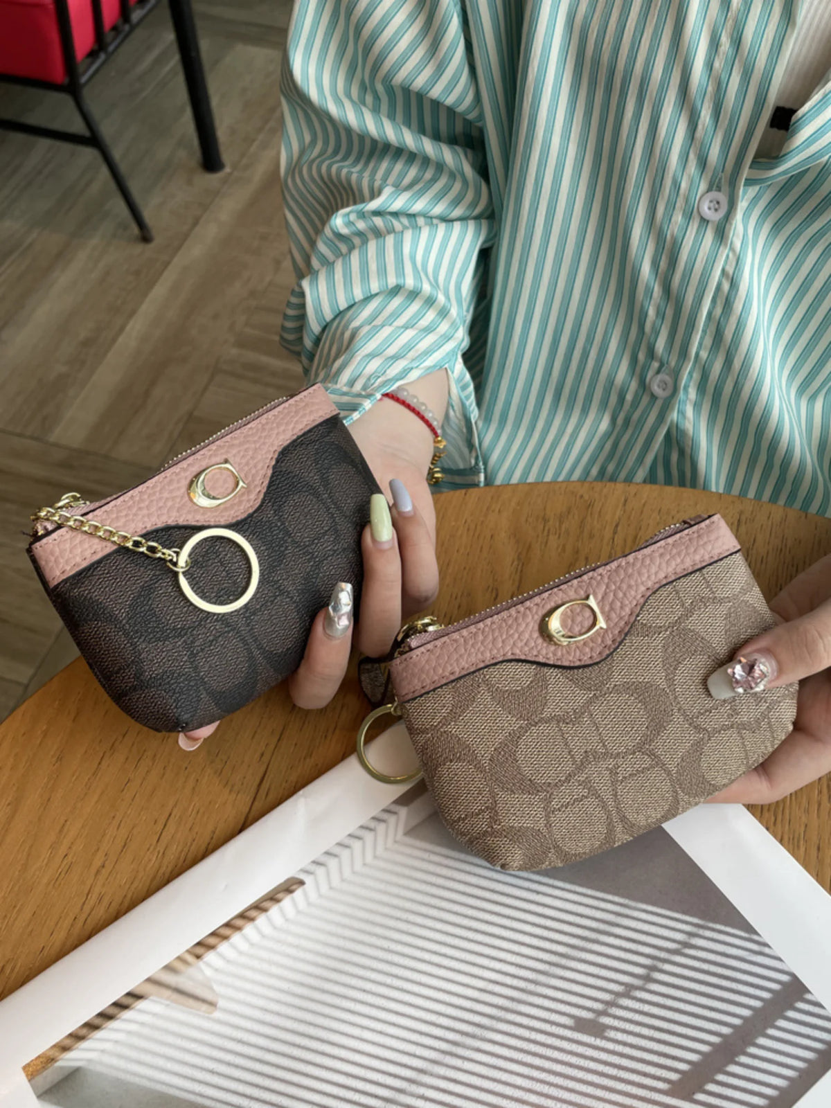 Women's Mini Wallet – Classic Floral Print Coin Purse & Card Holder K's Collection Store